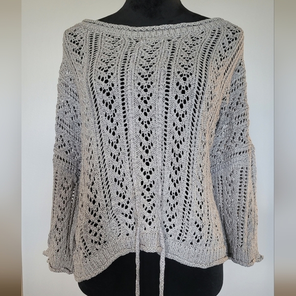 NWOT POL Gray Knit Lightweight Sweater. - Picture 1 of 7